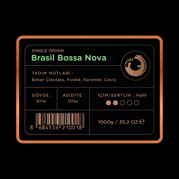 Luwacof Brasil Bossa Nova Yöresel Kahve 1000 gr.