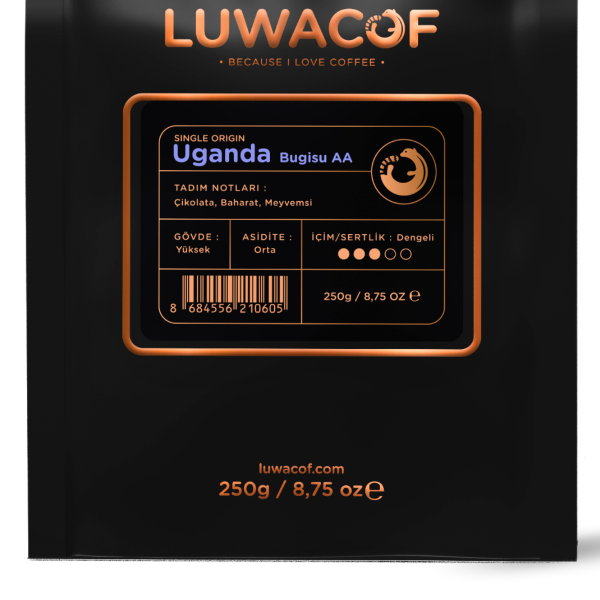 Luwacof Uganda Bugisu AA Yöresel Kahve 250 gr.
