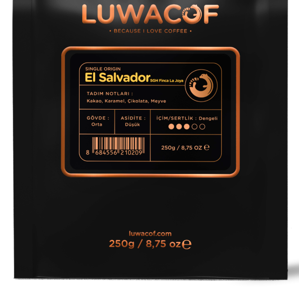Luwacof El Salvador SGH Finca La Joya Yöresel Kahve 250 gr.