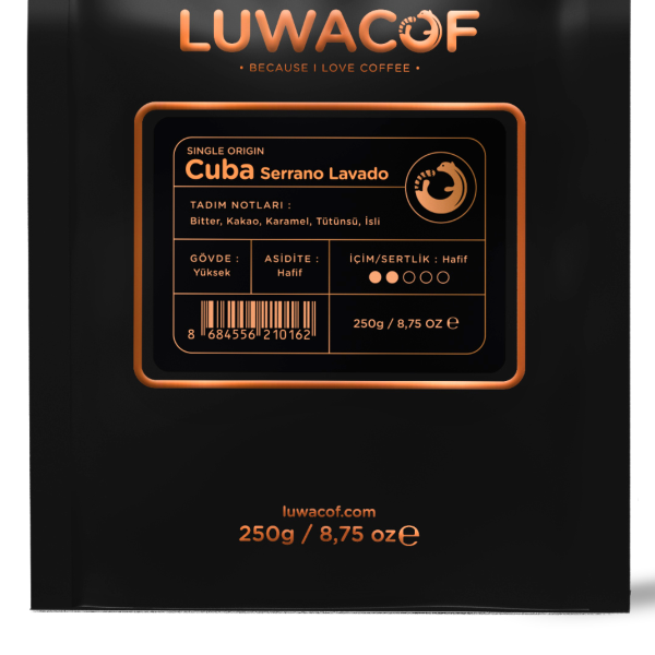 Luwacof Cuba Serrano Lavado Yöresel Kahve 250 gr.