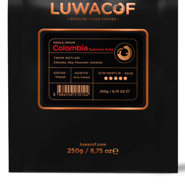 Luwacof Colombia Supremo Huila Yöresel Kahve 250 gr.