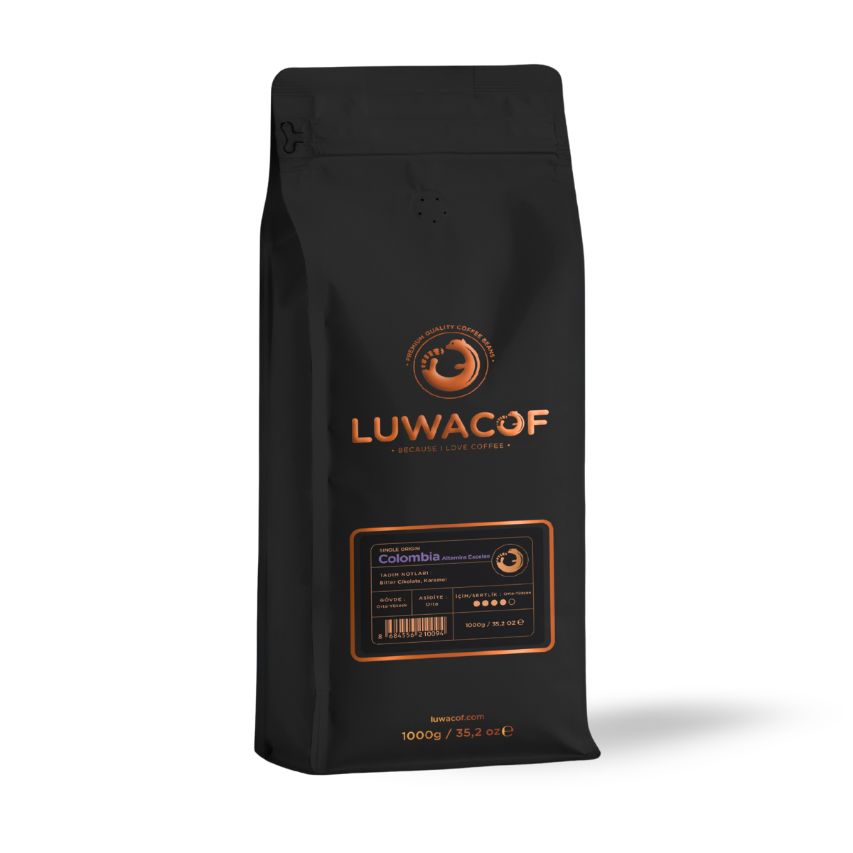 Luwacof Colombia Altamira Excelso Yöresel Kahve 1000 gr.