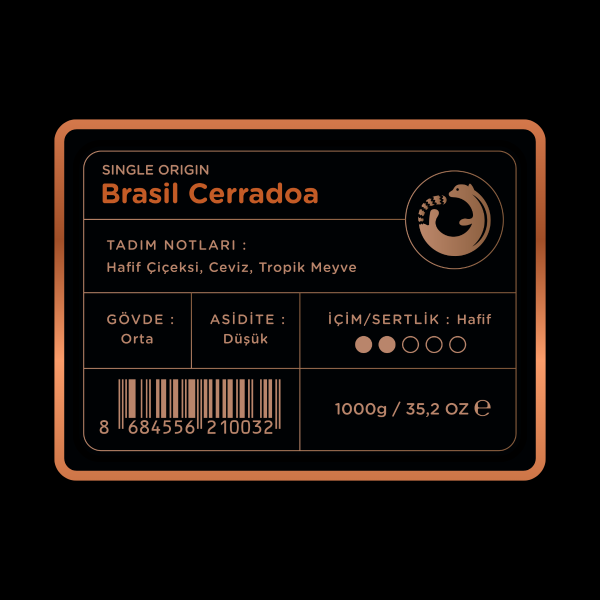 Luwacof Brasil Cerrado Yöresel Kahve 1000 gr.