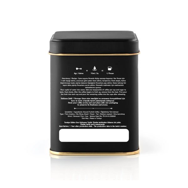 Paşakonağı Damla Sakızlı Türk Kahvesi 125gr. - Teneke Kutu 125 gr
