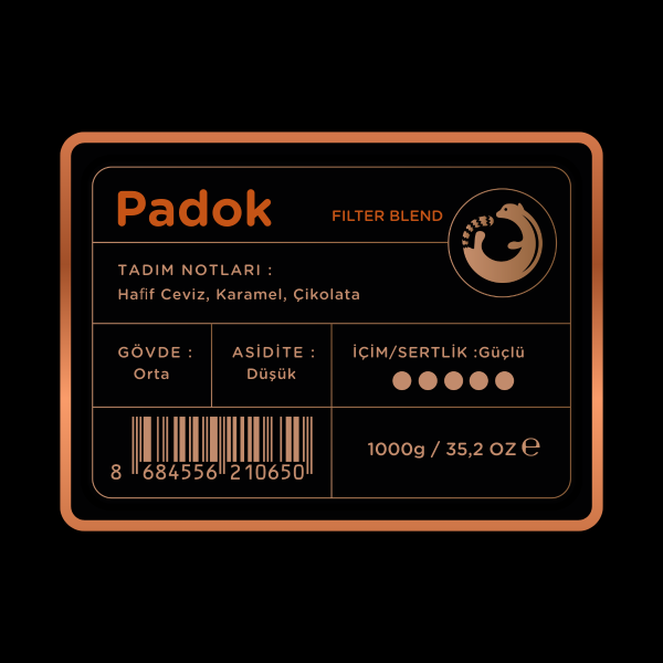 Luwacof Padok Filter Blend Kahve 1000 gr.