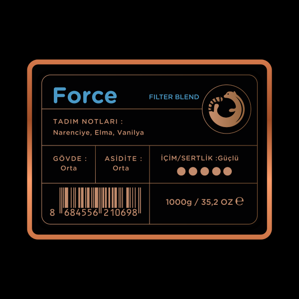 Luwacof Force Filter Blend Kahve 1000 gr.