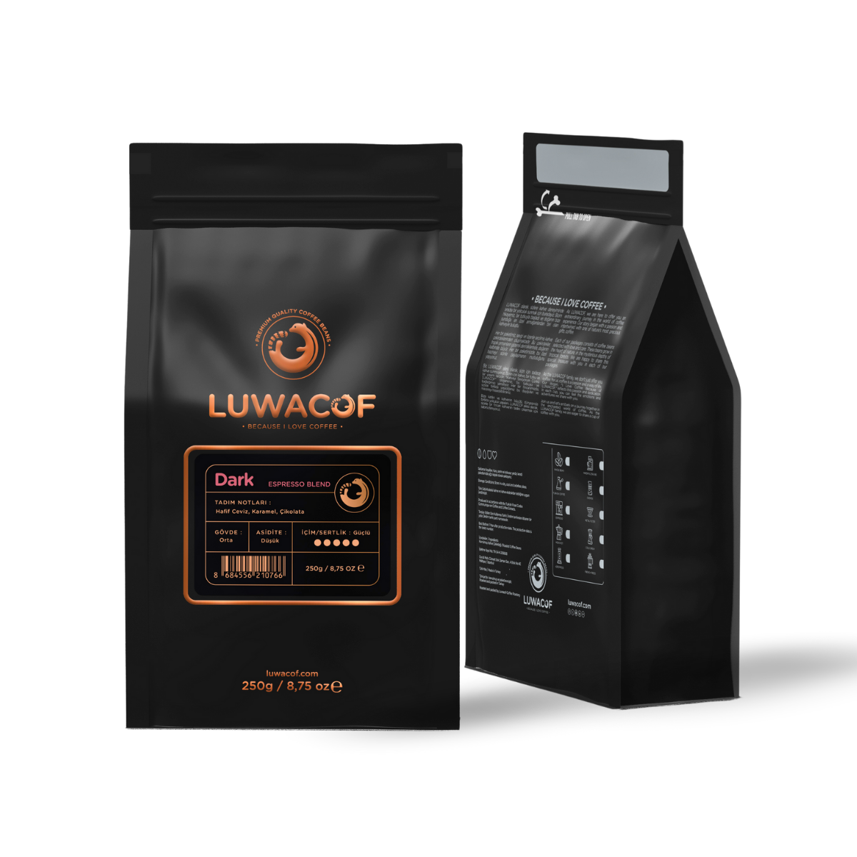 Luwacof Dark Espresso Blend Kahve 250 gr.
