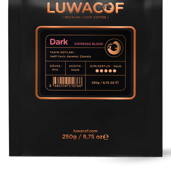 Luwacof Dark Espresso Blend Kahve 250 gr.