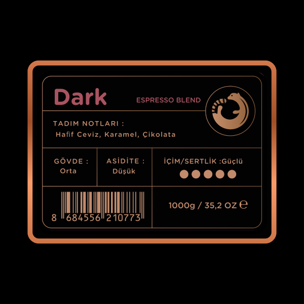 Luwacof Dark Espresso Blend Kahve 1000 gr.