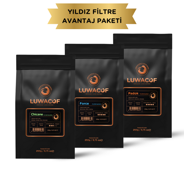 Luwacof Yıldız Filtre Avantaj Paketi 3x250gr
