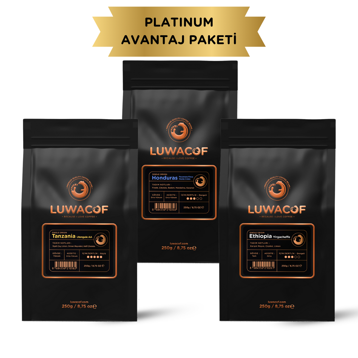 Luwacof Platinum Avantaj Paketi 3x250gr