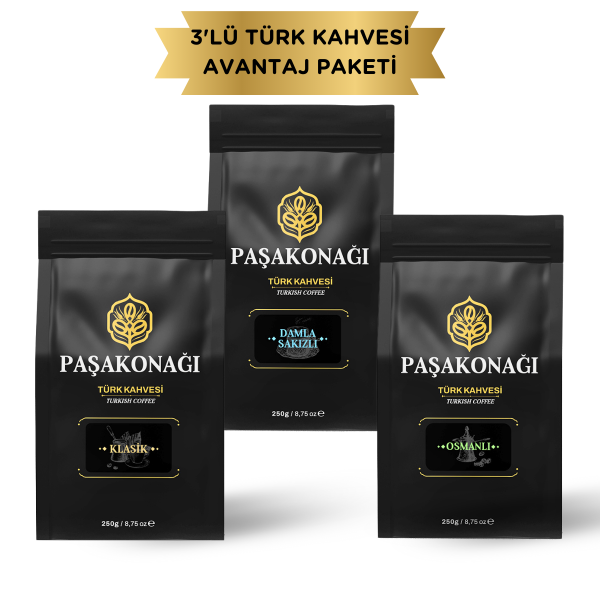 Paşakonağı Türk Kahvesi Avantaj Paketi 3x250gr