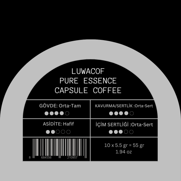 Luwacof Pure Essence Kapsül Kahve 10'lu (Nespresso Uyumlu)