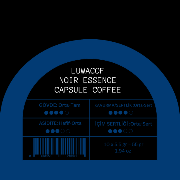 Luwacof Noir Essence Kapsül Kahve 10'lu (Nespresso Uyumlu)